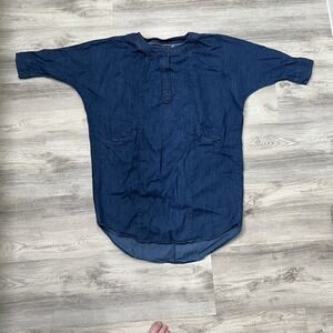 BDG Denim Tunic Dress Pockets‎ Blue Casual Comfy Everyday Boho Blue Size S